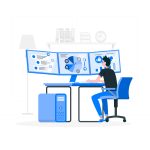 Hire Power BI developers for your business - Power BI developer working on desktop