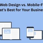 Website design on desktop, tablet and mobile screen to compare responsive web design vs mobile first web design using AI in web development